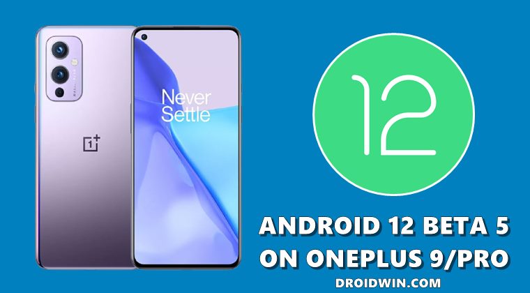 install android 12 beta 5 on oneplus 9