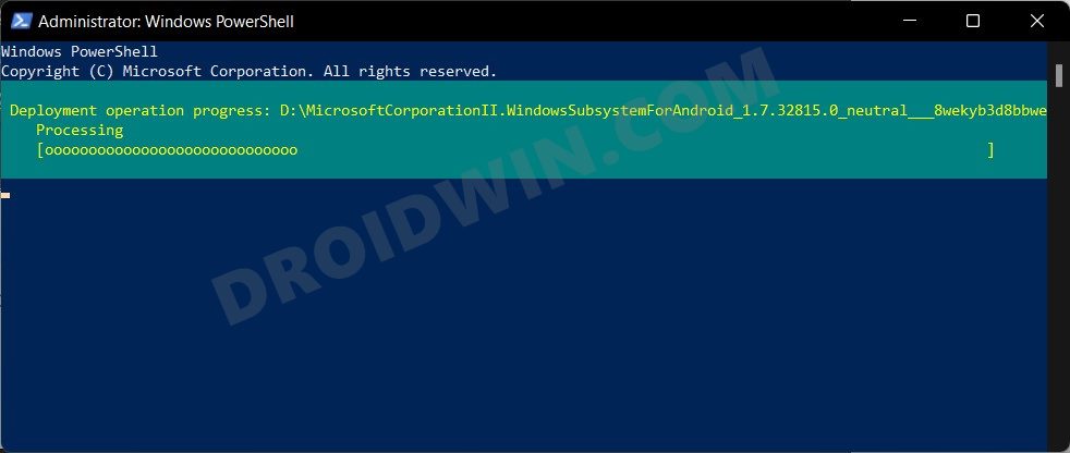 Install Windows Subsystem for Android