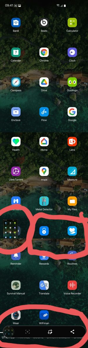 samsung scrolling screenshot showing preview window issue