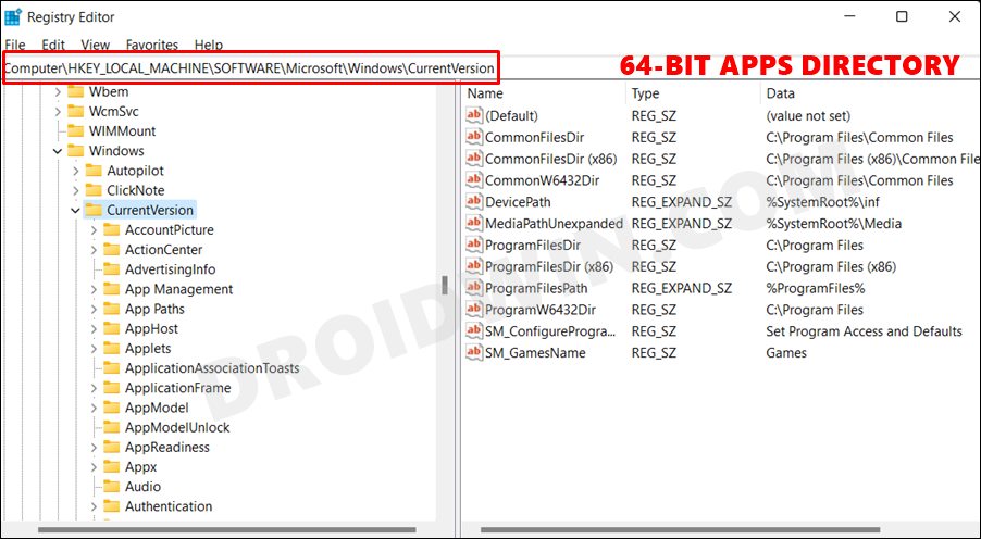 Uninstall Apps via Registry Editor in Windows 11