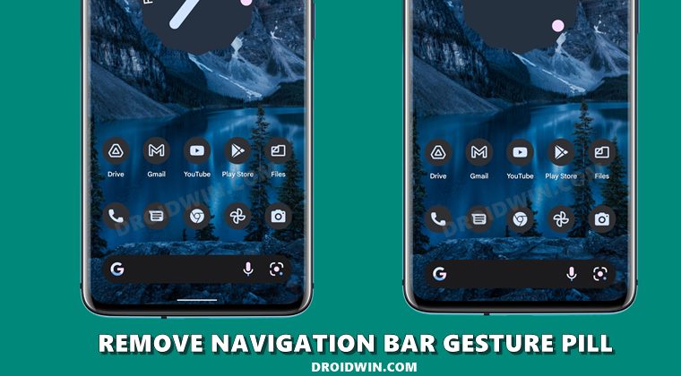 How to Remove Navigation Bar Gesture Pill on Non Rooted Pixel 6 Pro