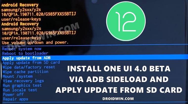 Manually Install One UI 4.0 Beta Android 12 on Samsung