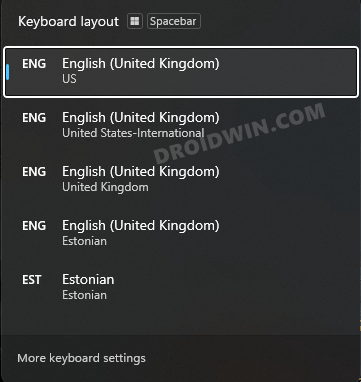 stop Windows 11 from automatically adding keyboard layout