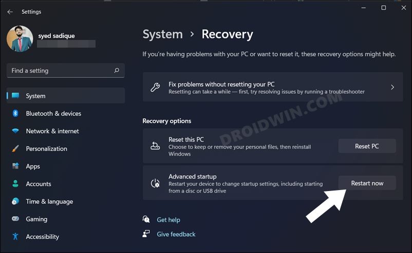How to Boot into Windows 11 Recovery Environment