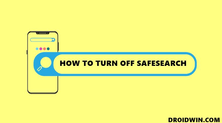 turn off google safesearch