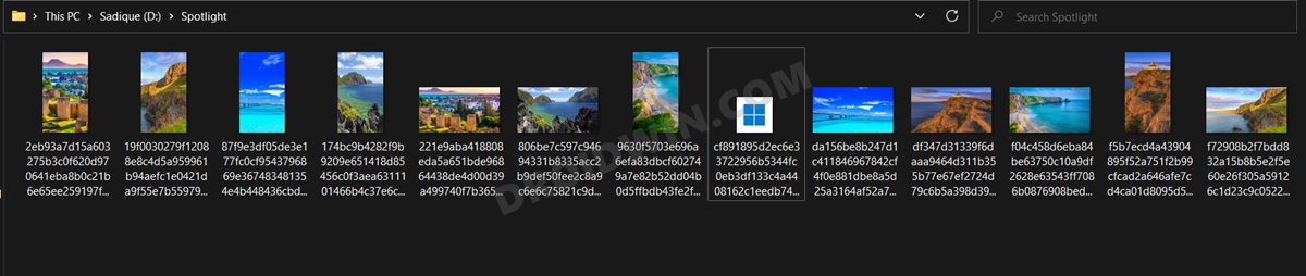 save spotlight images in windows 11