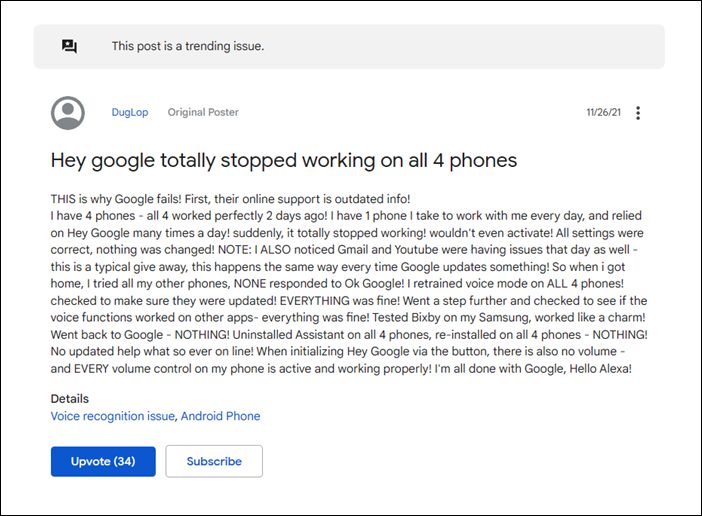 fix google assistant ok google hey google not working