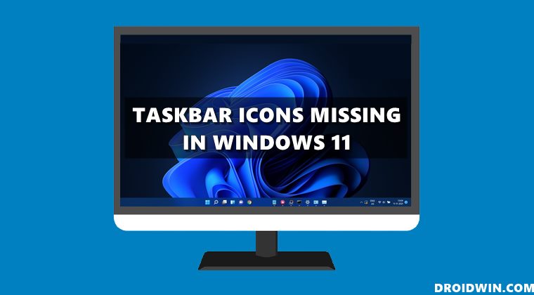 fix taskbar icons missing in windows 11