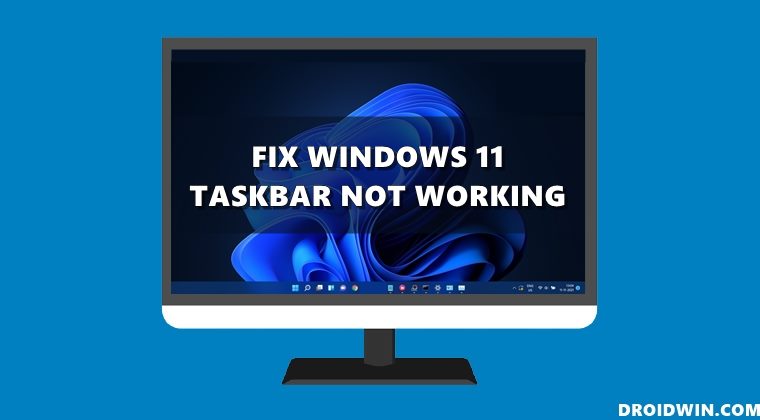 fix windows 11 taskbar not working