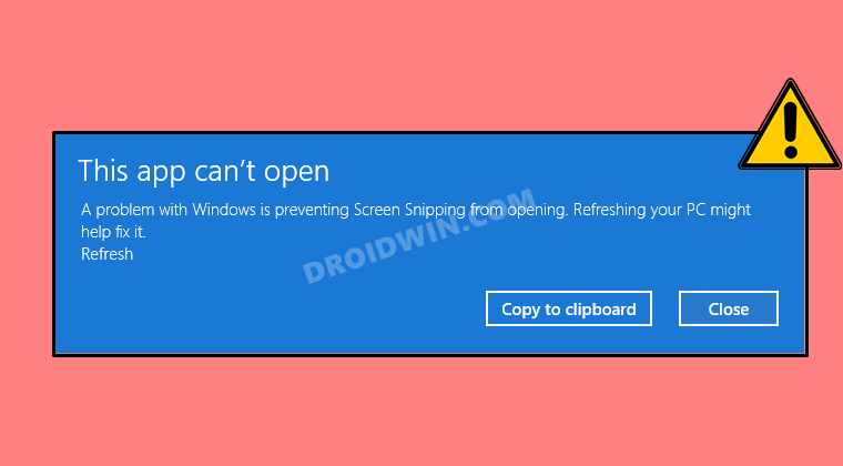 how to fix snipping tool not working in windows 11