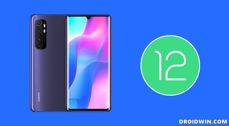 install android 12 rom on xiaomi mi note 10 lite
