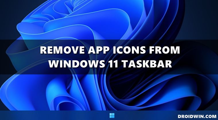 remove app icons from windows 11 taskbar