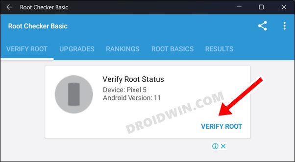 how to verify root in windows 11