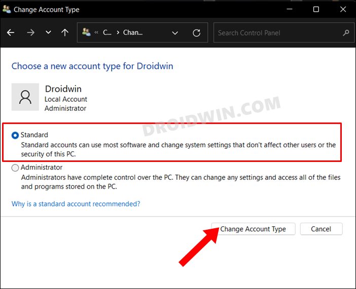 How to Convert Administrator Account to Standard Account in Windows 11 - 24