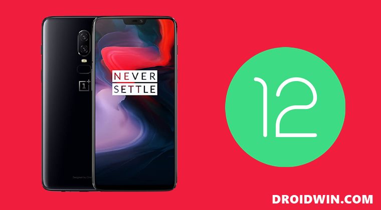 install android 12 rom oneplus 6