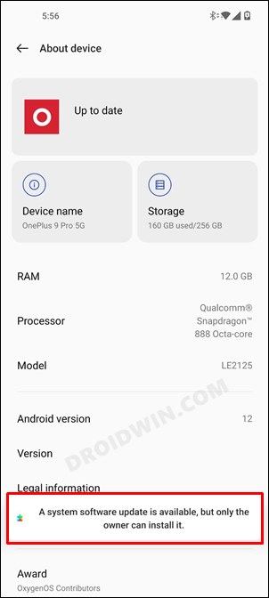 OnePlus 9 Pro Android 12 Stable Open Beta 3
