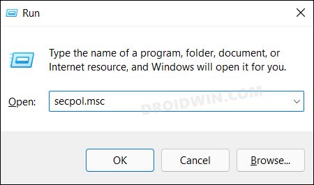 Enable Local Security Policy secpol.msc in Windows 11 Home