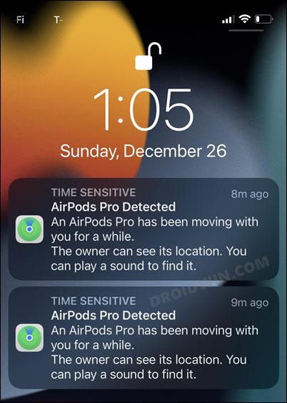 Turn off AirPods Pro Detected Notifications in iPhone