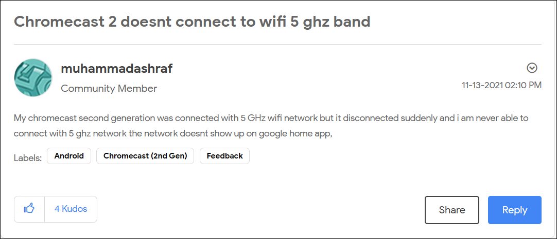 Fix Google Chromecast Not Working on 5GHz Wi-Fi