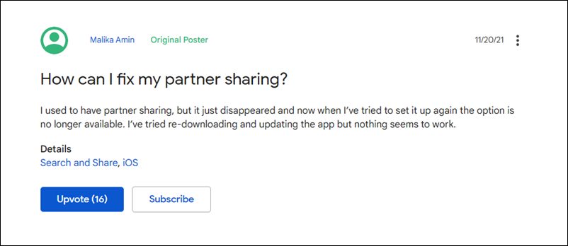 Google Photos Partner Sharing Not Working