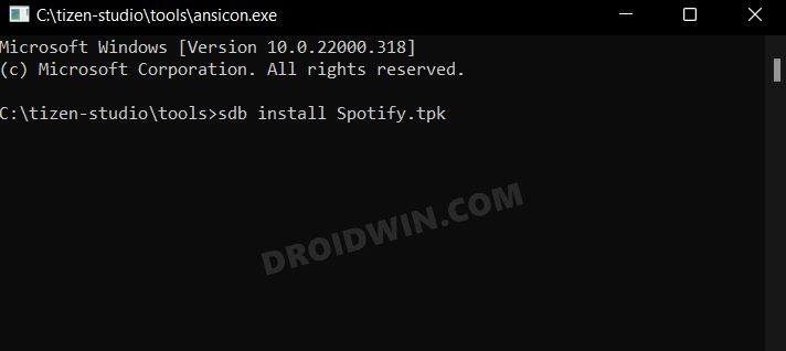 Install Spotify TPK on Galaxy Watch via Sideload
