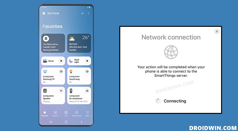 Samsung SmartThings App Network Connection Error on iOS   DroidWin - 21