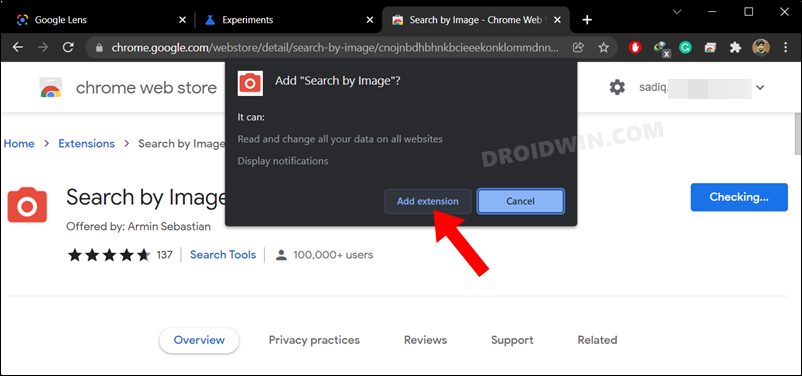 Bring Back Search Image with Google in Chrome