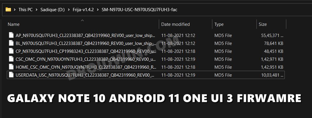 downgrade galaxy note 10 to android 11 one ui 3