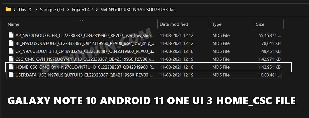 downgrade galaxy note 10 to android 11 one ui 3 