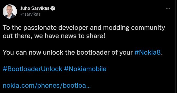 Unlock Bootloader Nokia 8
