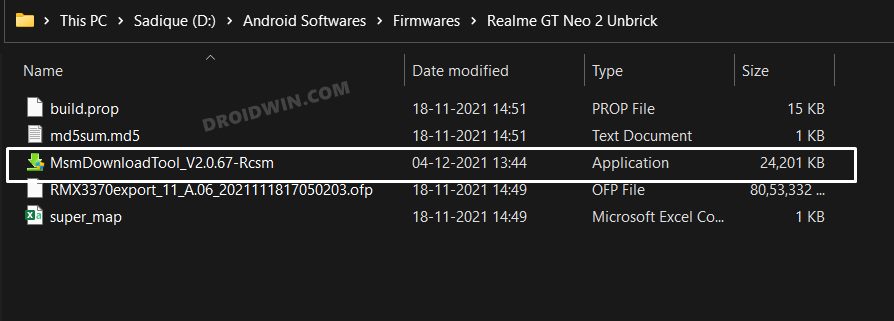 How to Flash Realme OFP Firmware via MSM Download Tool   DroidWin - 14