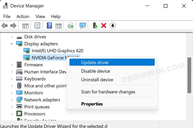 fix Nvidia Control Panel Not Opening in Windows 11