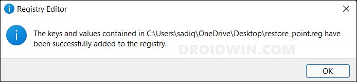 Add  Create Restore Point  in Windows 11 Right Click menu   DroidWin - 43