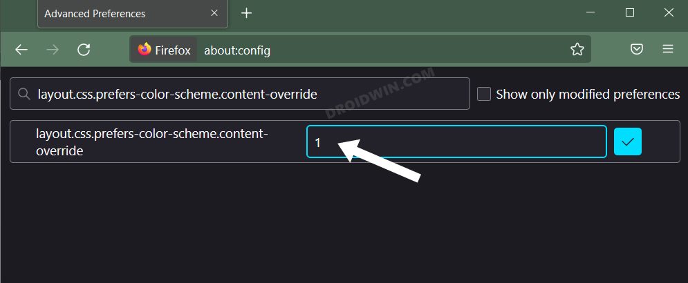 Disable Forced Dark Mode in Firefox