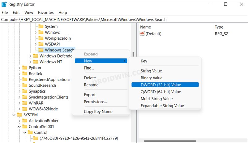 Outlook search not working in Windows 11