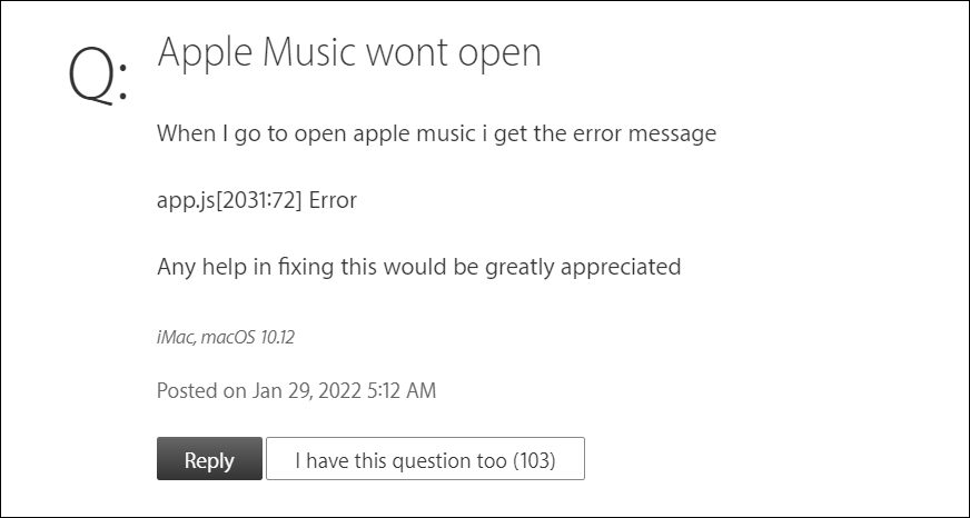 apple music we've run into a problem