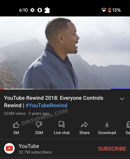 Bring Back YouTube Dislike Counter in Android