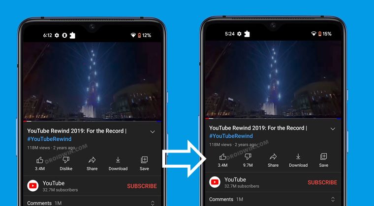 Bring Back YouTube Dislike Counter in Android