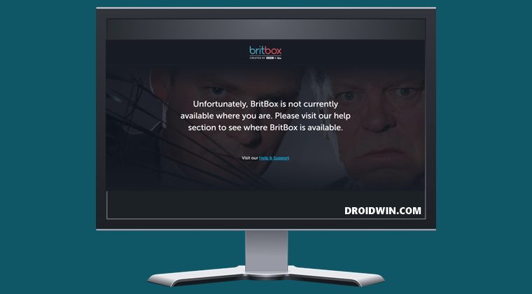 BritBox is not currently available in your country
