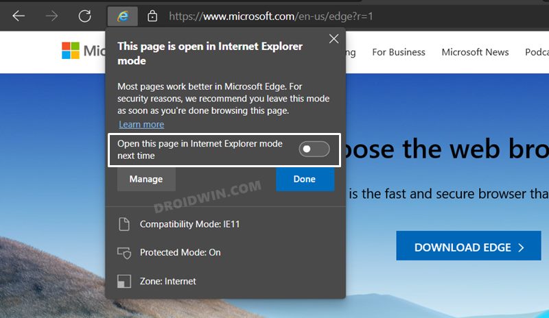 Internet Explorer Mode in Microsoft Edge  How to Enable or Disable it - 75