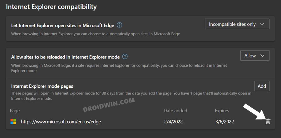 Internet Explorer Mode in Microsoft Edge
