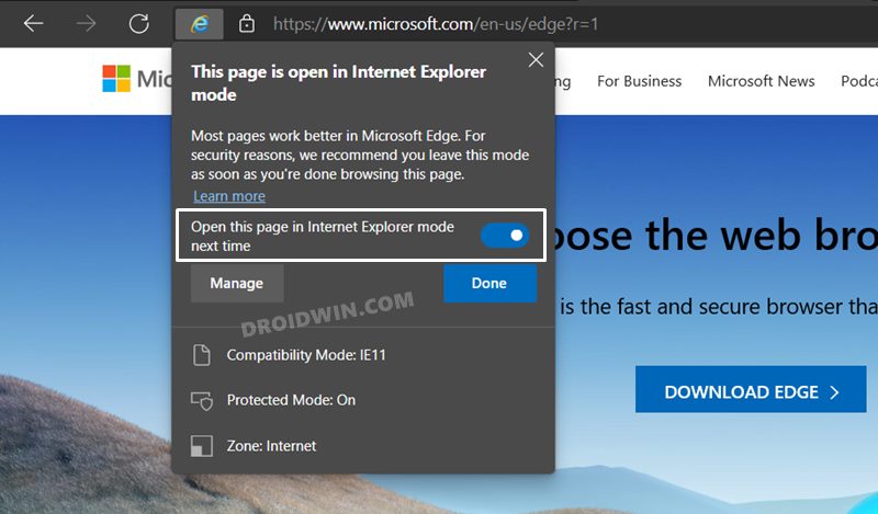Internet Explorer Mode in Microsoft Edge  How to Enable or Disable it - 72