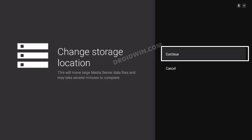 Plex Server Storage Directory on Nvidia Shield TV