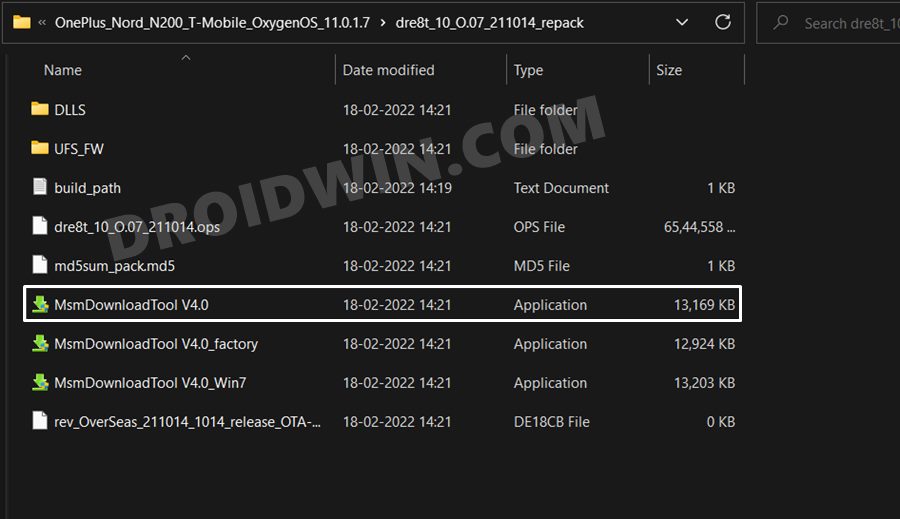 Unbrick OnePlus Nord N200 via MSM Download Tool