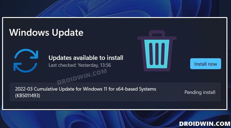 Delete Downloaded Pending Updates in Windows 11
