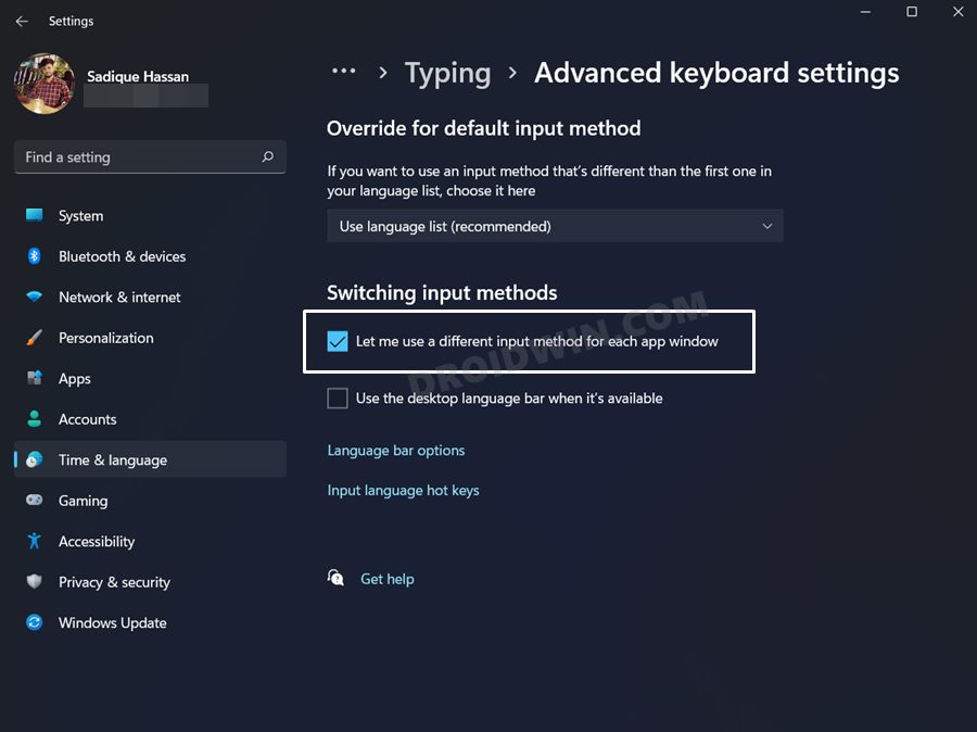 Enable Different Keyboard Layout for Different Apps in Windows 11 - 28