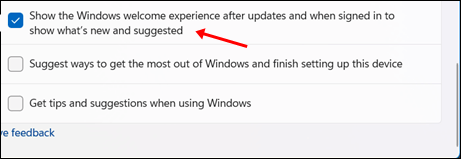 Disable Let's finish setting up your device screen in Windows 11