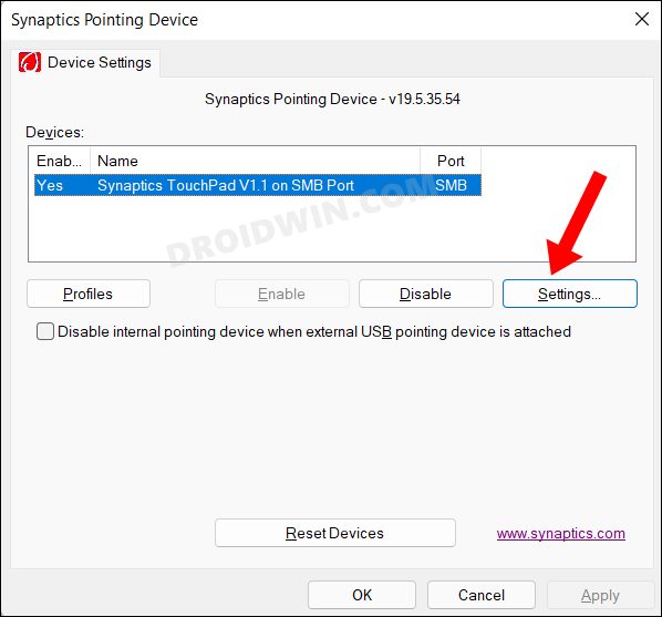 Touchpad Gestures Missing in Windows 11