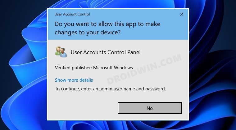 Yes Button Missing in User Account Control