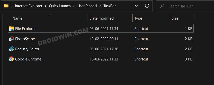 How to Backup and Restore Taskbar Pinned Items in Windows 11 - 35